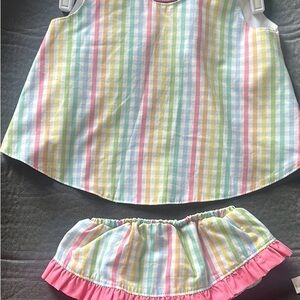 TBBC Beaufort Bonnet 2T Mary Todd Tab 2 piece set Old Preston PlaidTBBC